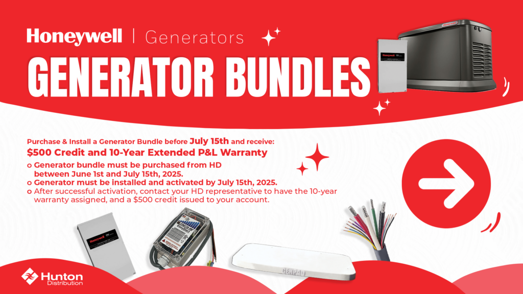 June 2025 Honeywell Generator Bundle Promotion flyer