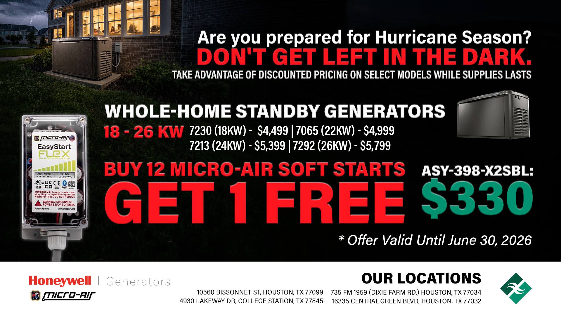 Honeywell Standby Generators